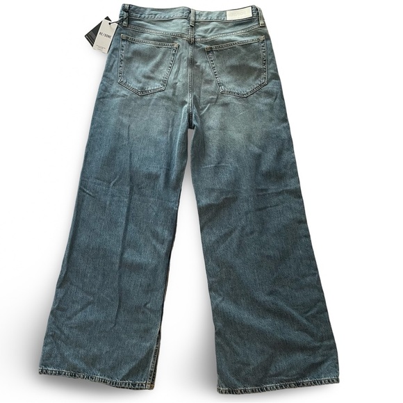 New Re/Done Low Rider Loose in Vintage Flow. Wide leg split seam low rise jean - Picture 11 of 16